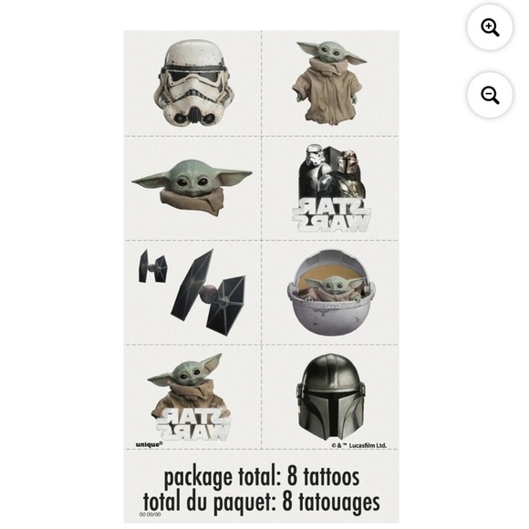 Star Wars Mandalorian Party Favor Set - Green and Black - Picture 7 of 10